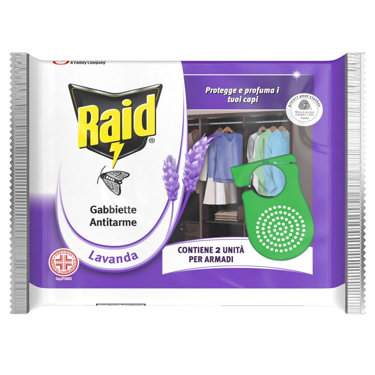Raid – Hängender Lufterfrischer mit Lavendelduft, 2er-Pack