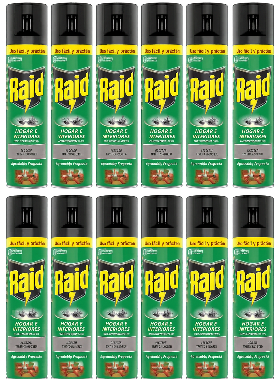 12 x RAID Insektenspray - Frischer Blumen Duft, 400 ml