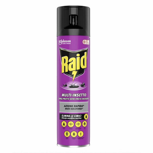 12 x Raid Multisetto Insektenspray, 400 ml Spray