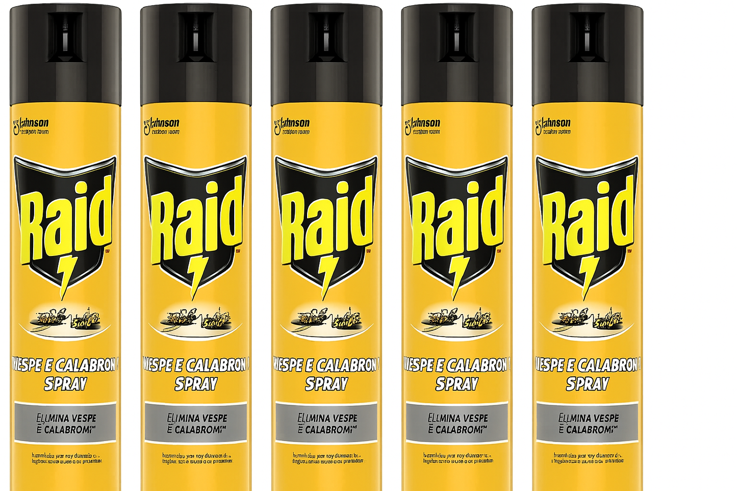 5 x Raid Wespen- und Hornissenspray 400ml