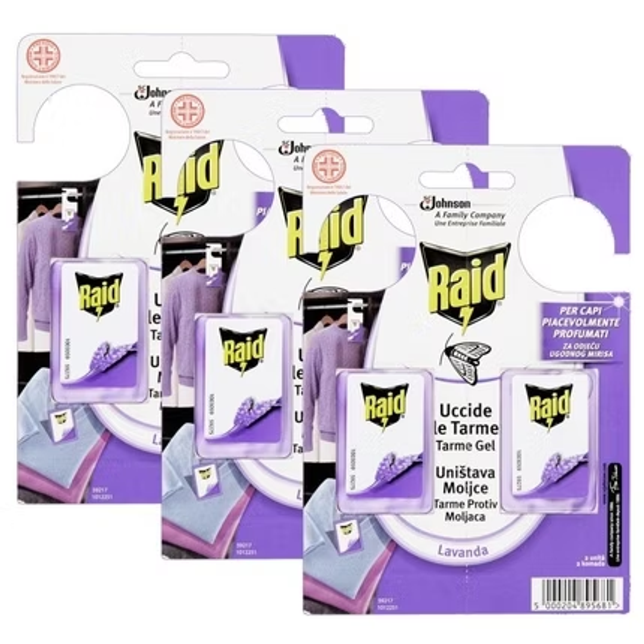 RAID TARMICIDA GEL 6 PZ LAVANDA 3 PZX 2 CIALDE