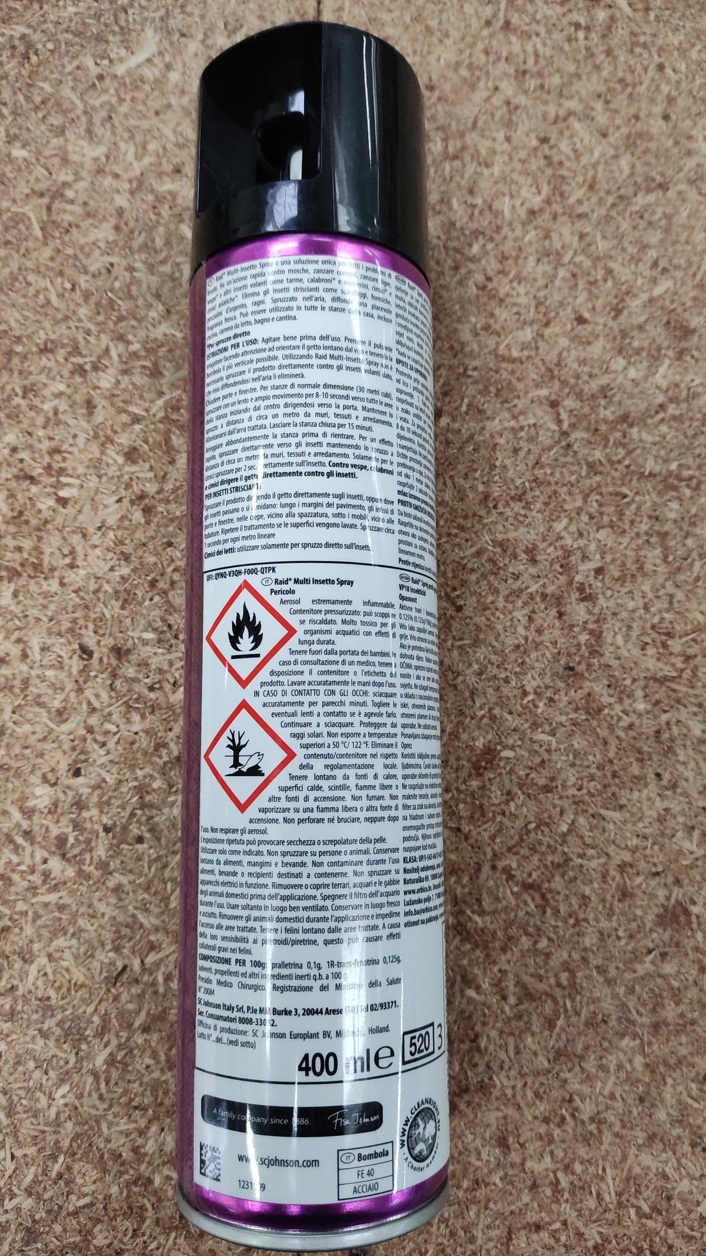 5 x Raid Multisetto Insektenspray 400 ML Spray