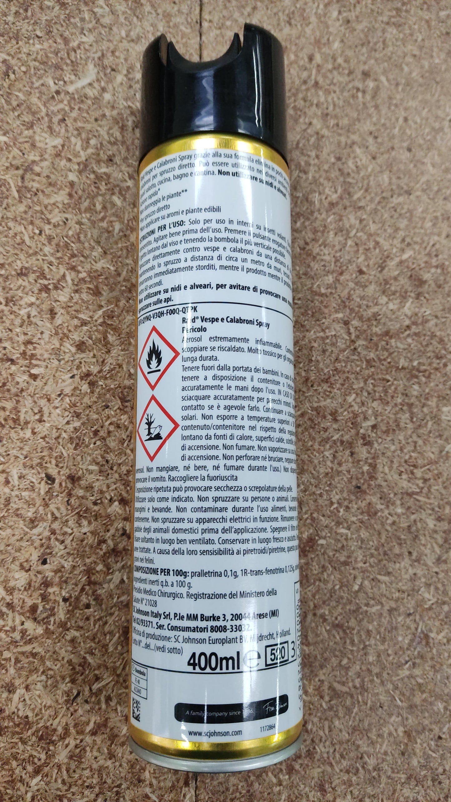 5 x Raid Wespen- und Hornissenspray 400ml
