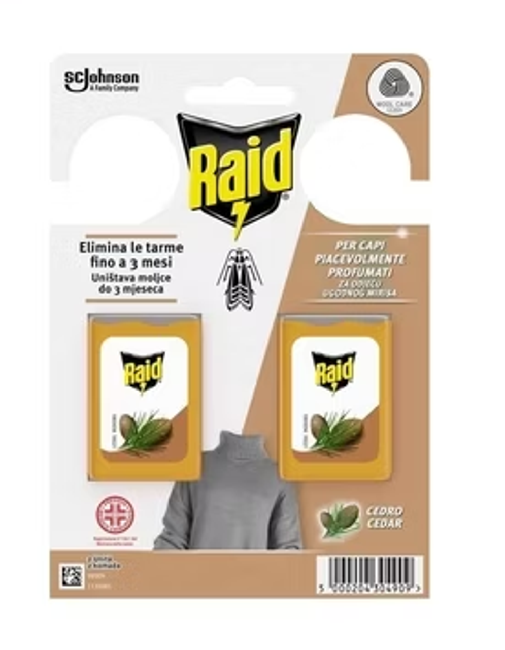 Raid Tarme Gel Zeder, 2 Stück – Raumduft