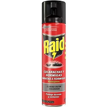 12 x Raid Kakerlaken, Schaben & Ameisen Insektizid 400ml